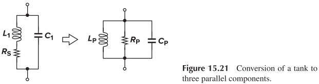 Figure 15.21 Conversion of a tank to three parallel components