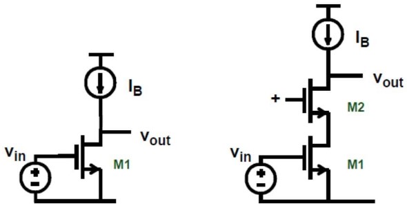 Cascode versus single-transistor