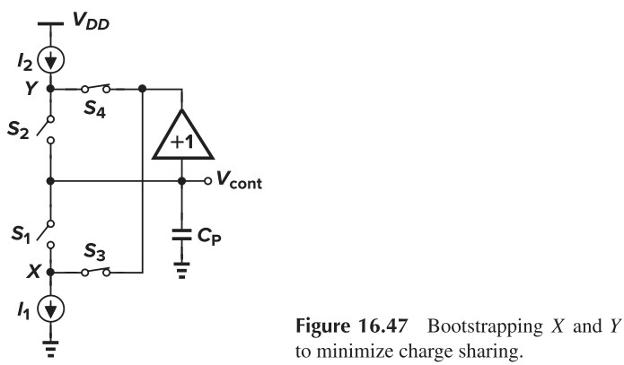 Figure 16.47 Bootstrapping X and Y to minimize charge sharing